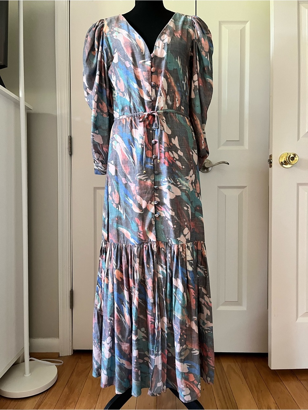 Anthropologie BOAMAR Riviere Maxi Dress Size Small